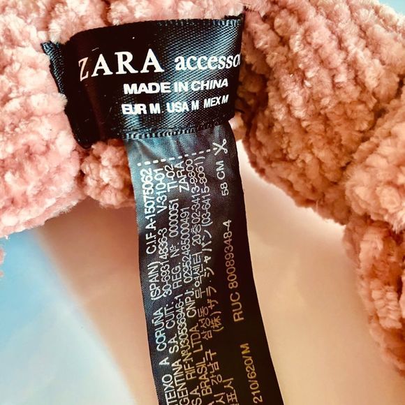 Set! Zara Chenille Braided Turban Style Headband & Blue & White Striped Headband - Picture 8 of 11